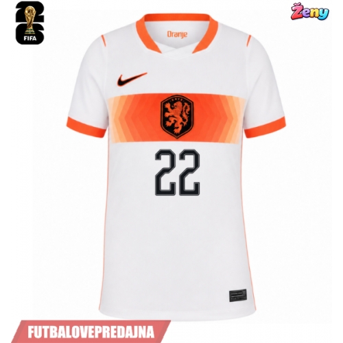 Lacne Ženy Futbalové dres Holandsko Denzel Dumfries #22 MS 2026 Krátky Rukáv - Preč